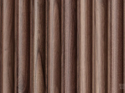 Walnut Concave Tambour Wood Panels