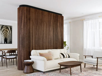 Walnut Concave Tambour Wood Panels