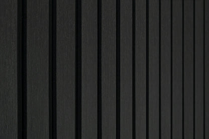 Black Outdoor Slat Wall Panels