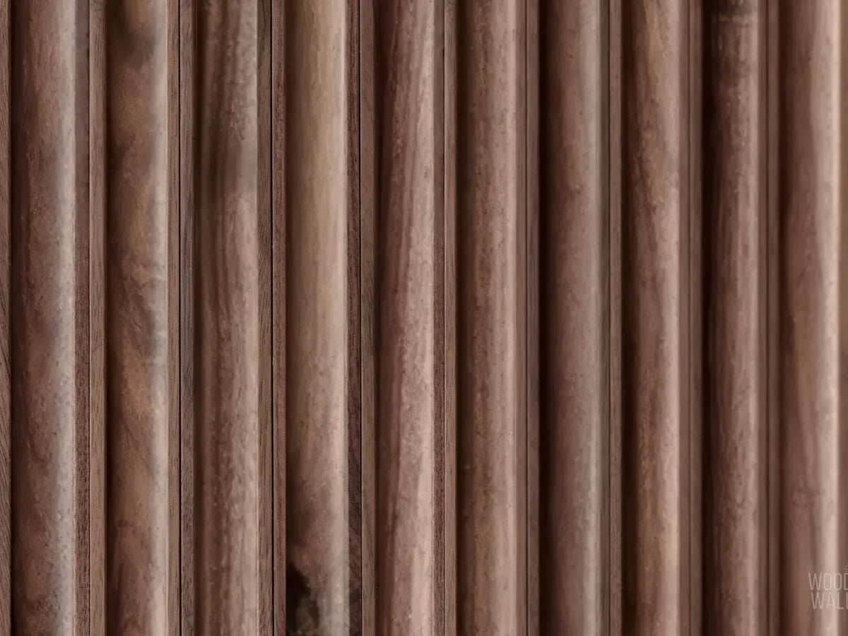 Walnut Concave Tambour Wood Panels
