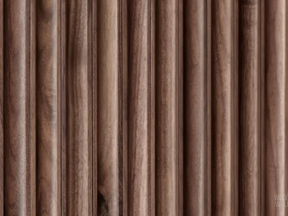 Walnut Concave Tambour Wood Panels