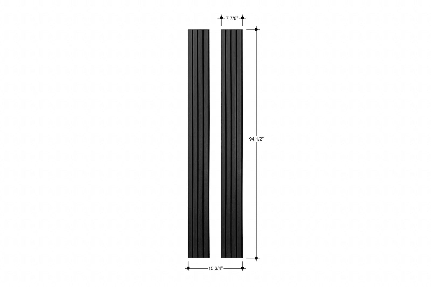 Black Outdoor Slat Wall Panels