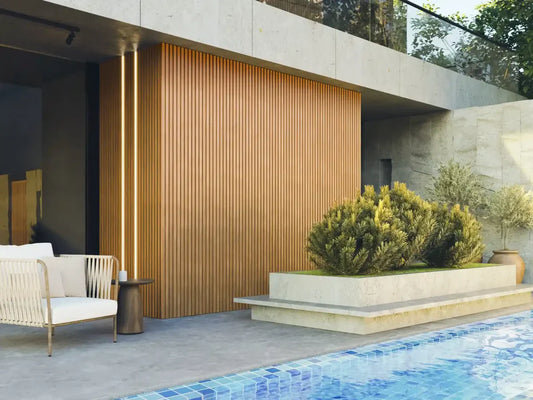 Oak Outdoor Slat Wall Panels