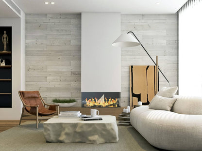 White Washed Peel and Stick Wood Planks
