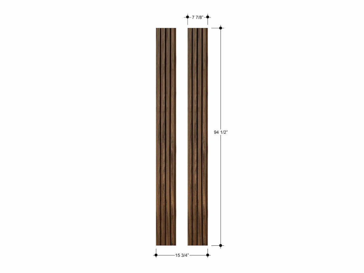 Walnut Outdoor Slat Wall Panels