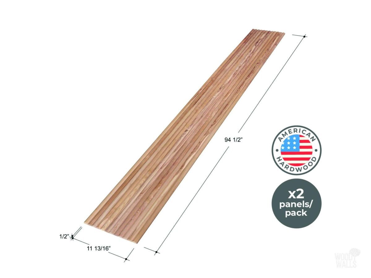 Half-Round White Ash Tambour Wood Panels