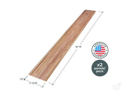 Half-Round White Ash Tambour Wood Panels
