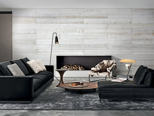 White Washed Peel and Stick Wood Planks