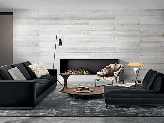 White Washed Peel and Stick Wood Planks