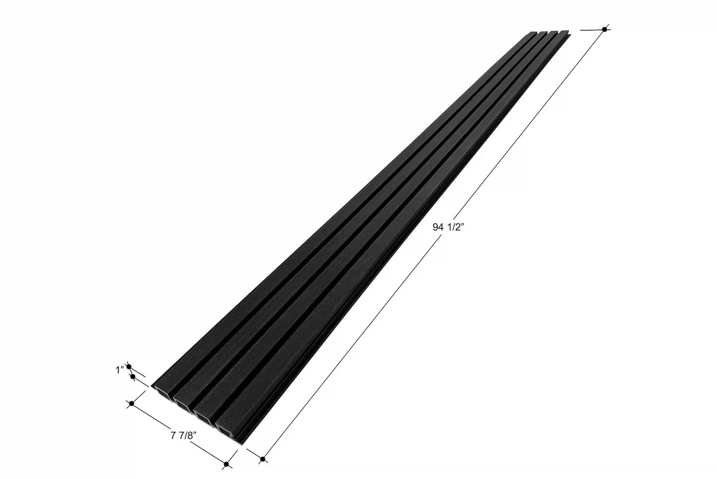 Black Outdoor Slat Wall Panels