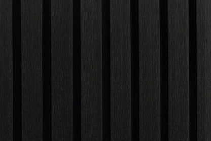 Black Outdoor Slat Wall Panels